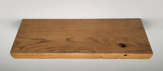 Reclaimed Rustic Wood Floating Shelf, Modern Natural Sustainable American Hardwood, Hidden Bracket, 1.5" Thick