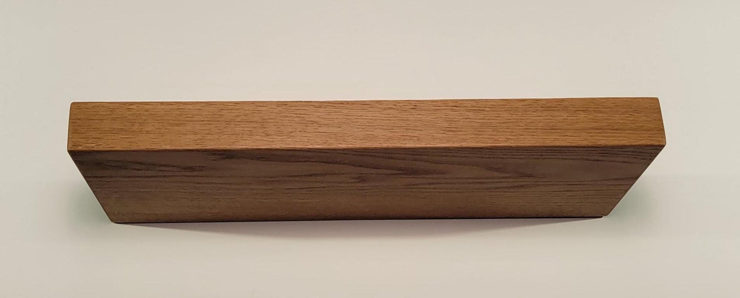 White Oak Floating Shelf, Mid Century Modern Minimalist American Hardwood, Hidden Bracket, 1.75" Thick