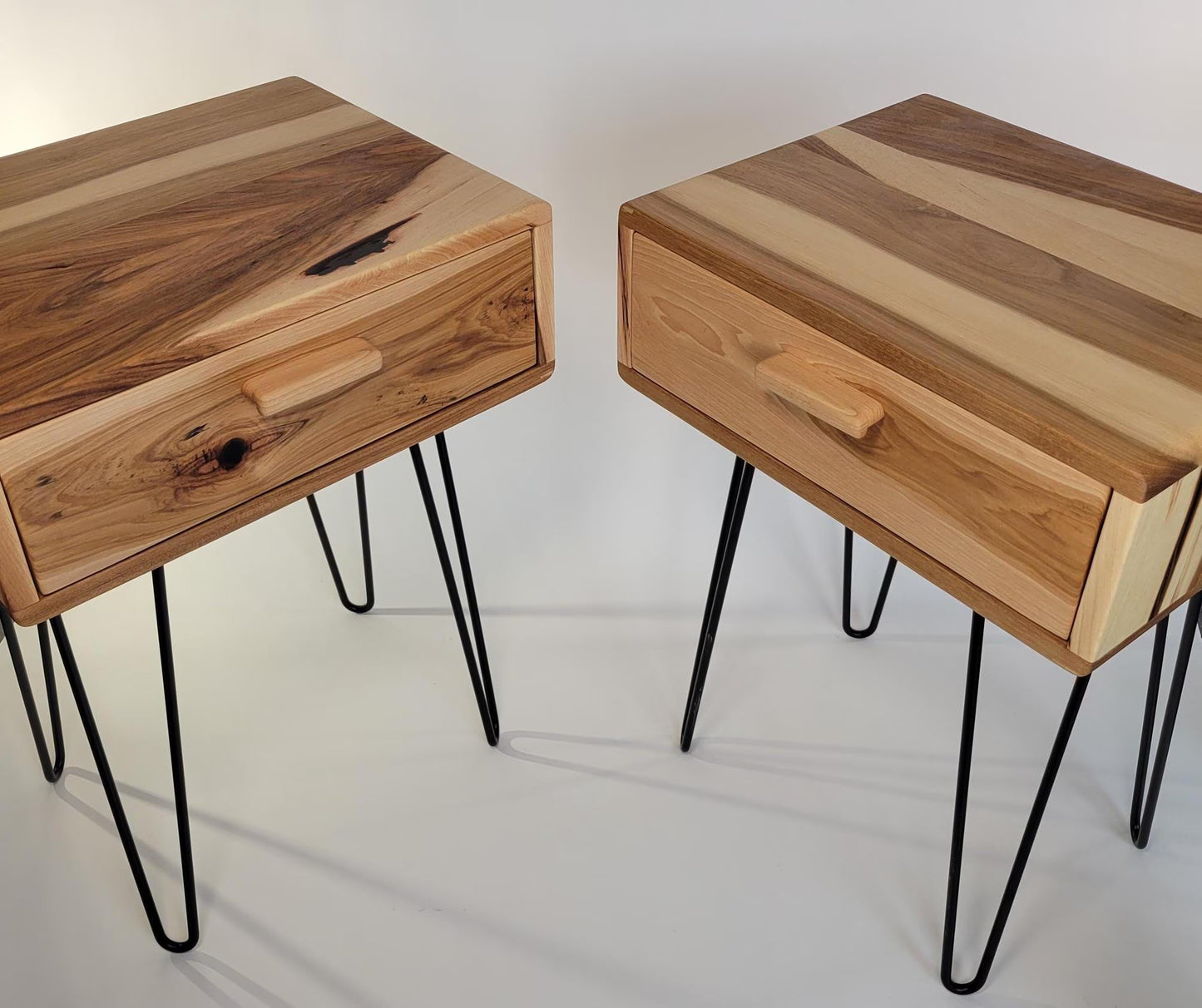 Sleek Modern Hardwood Nightstand with Sliding Drawer | Arbor Black