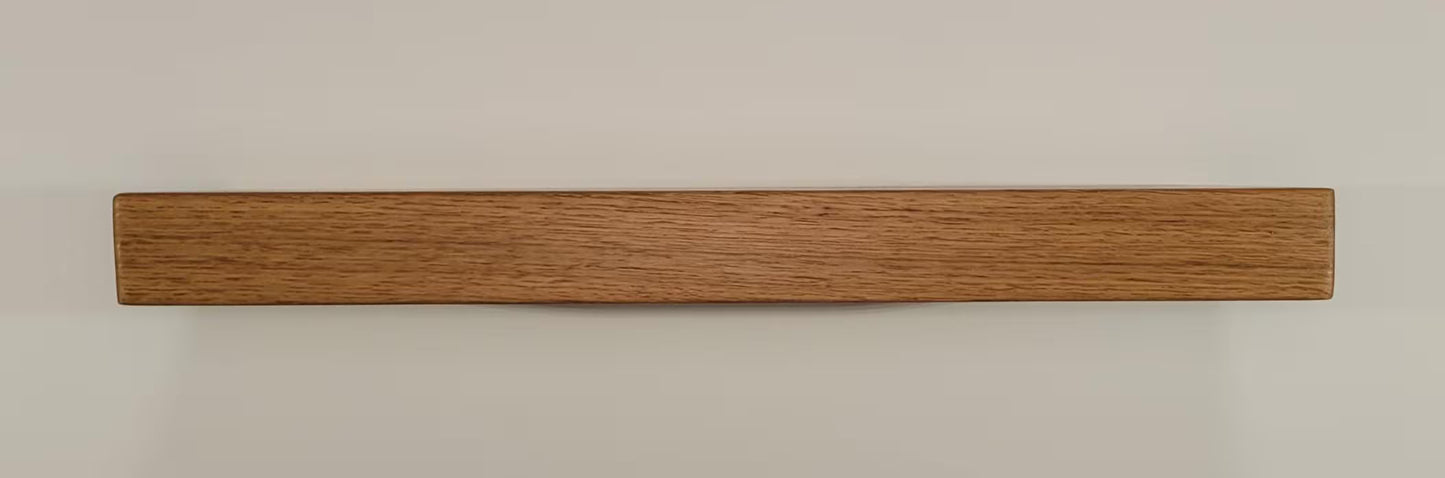 White Oak Floating Shelf, Mid Century Modern Minimalist American Hardwood, Hidden Bracket, 1.75" Thick